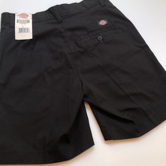 NWT DICKIES Black flat front zip shorts belt loops pockets Women’s 14 or 22 - Picture 12 of 15